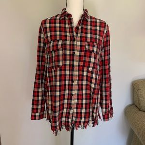 Entro Red and Navy Flannel